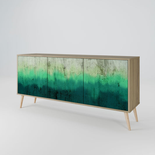 Credenza NORTHERN LIGHTS a 3 ante in effetto rovere