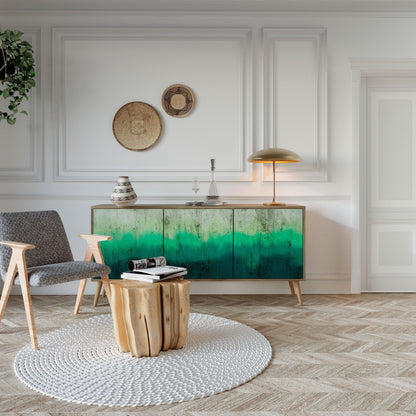 Credenza NORTHERN LIGHTS a 3 ante in effetto rovere