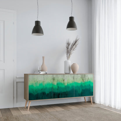 Credenza NORTHERN LIGHTS a 3 ante in effetto rovere