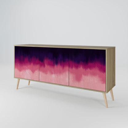 Credenza AURORA BOREALIS a 3 ante in effetto rovere