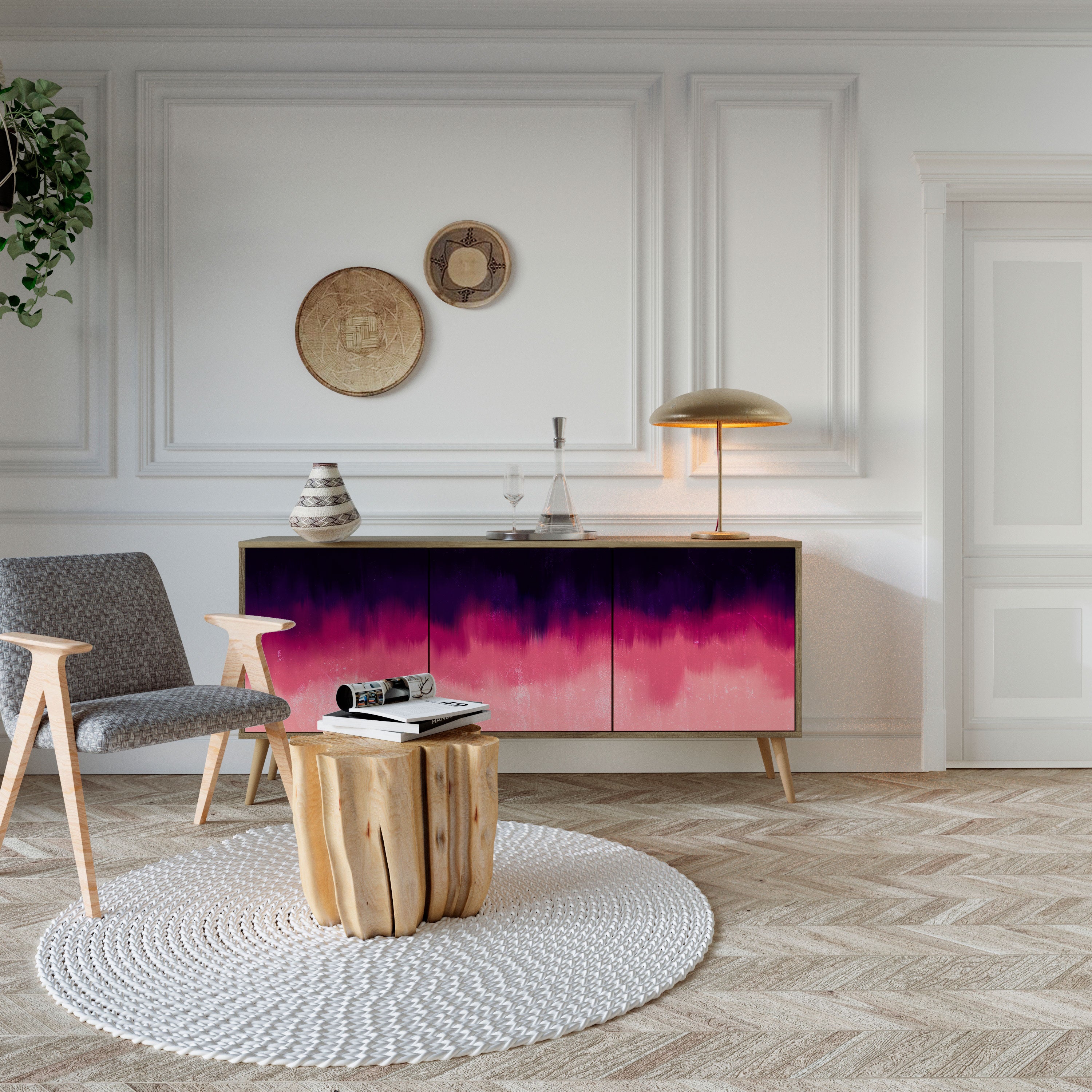 AURORA BOREALIS 3-Door Sideboard