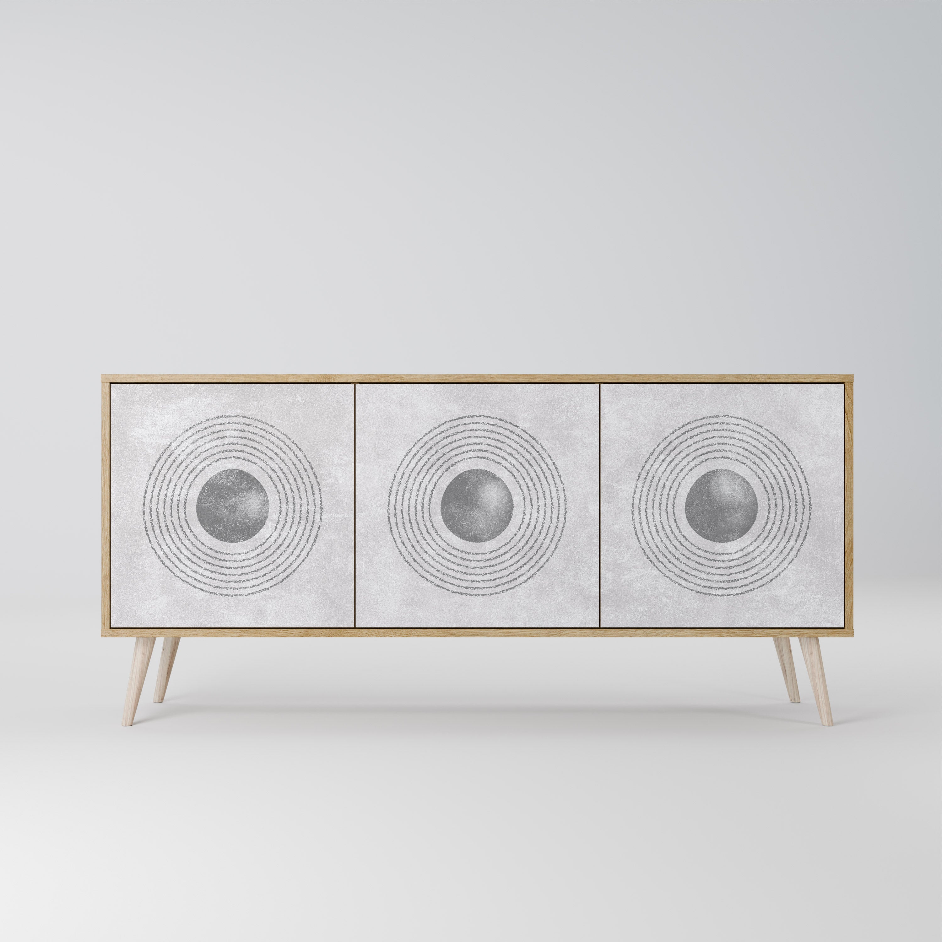 SOLID CIRCLES 3-Door Sideboard