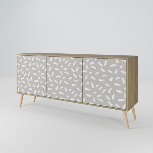 Credenza PASSING SECONDS a 3 ante in effetto rovere