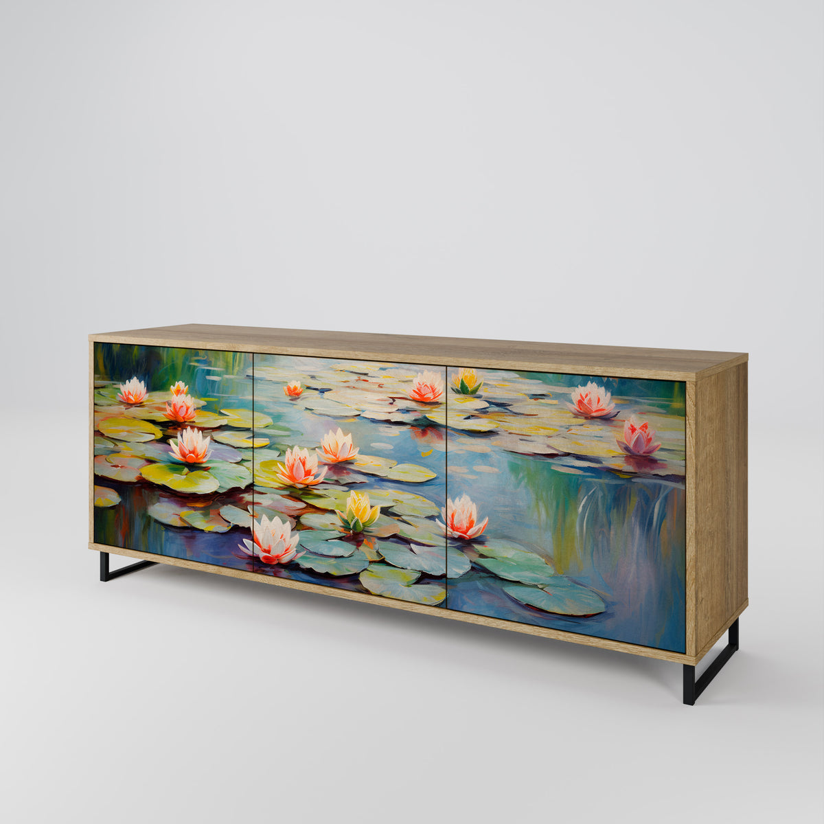 BLOOMING WATERS Aparador de 3 Portas