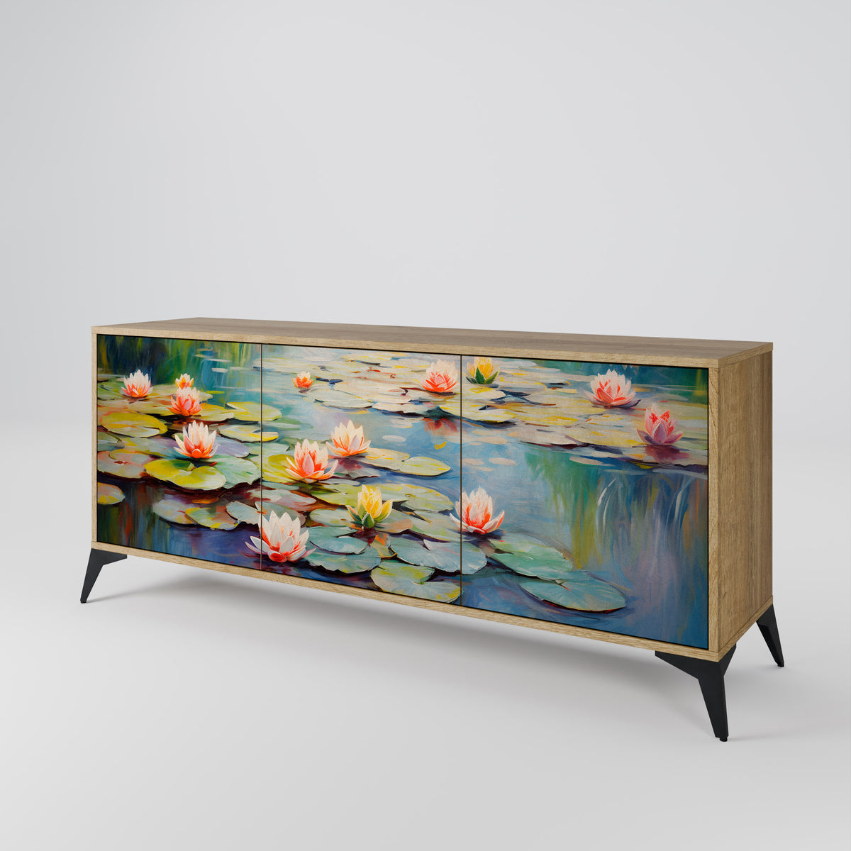 BLOOMING WATERS Aparador de 3 Portas