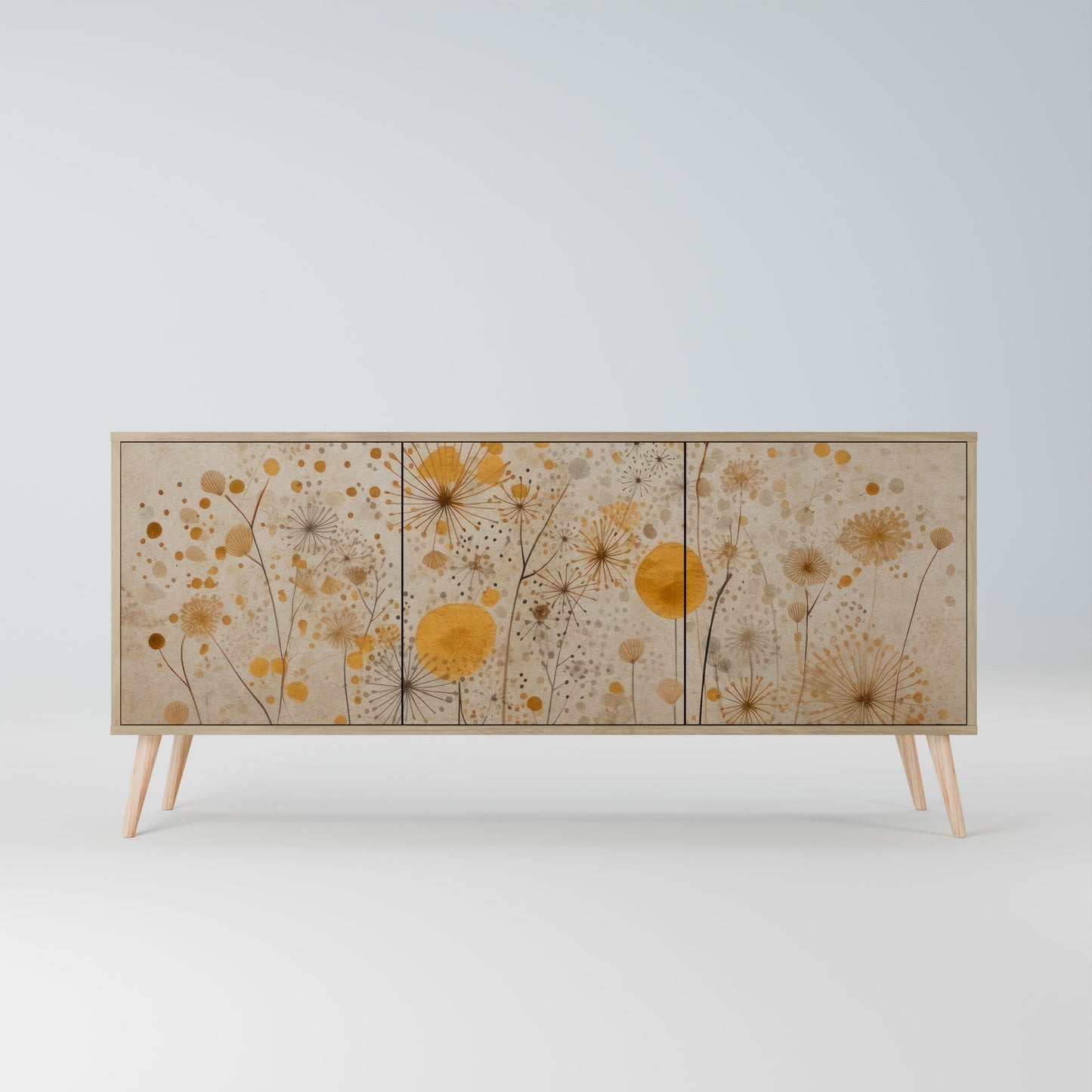 Credenza MORNING GLADE a 3 ante effetto rovere