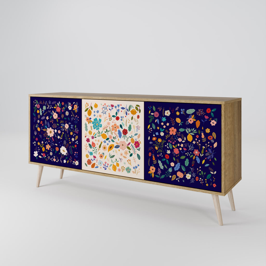 FLORAL COMBINATION 3-Door Sideboard