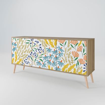 Credenza HELLO SPRING a 3 ante effetto rovere