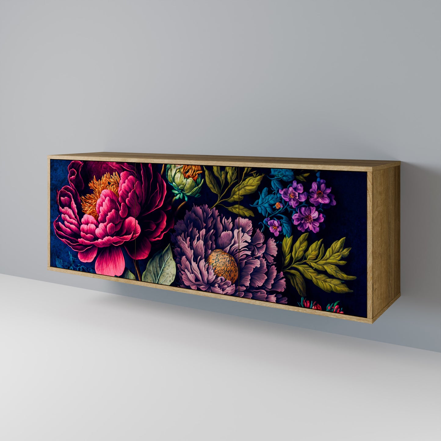 BLOOMING ELEGANCE Skänk med tre dörrar