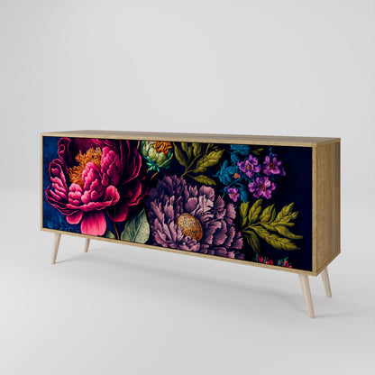 BLOOMING ELEGANCE Skänk med tre dörrar
