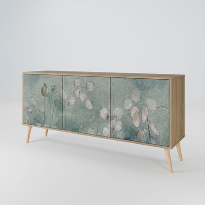 Credenza NIGHT LADY a 3 ante effetto rovere