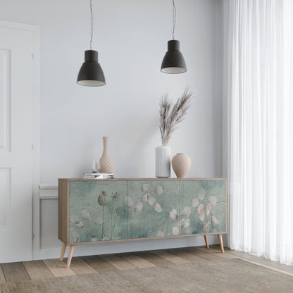 Credenza NIGHT LADY a 3 ante effetto rovere