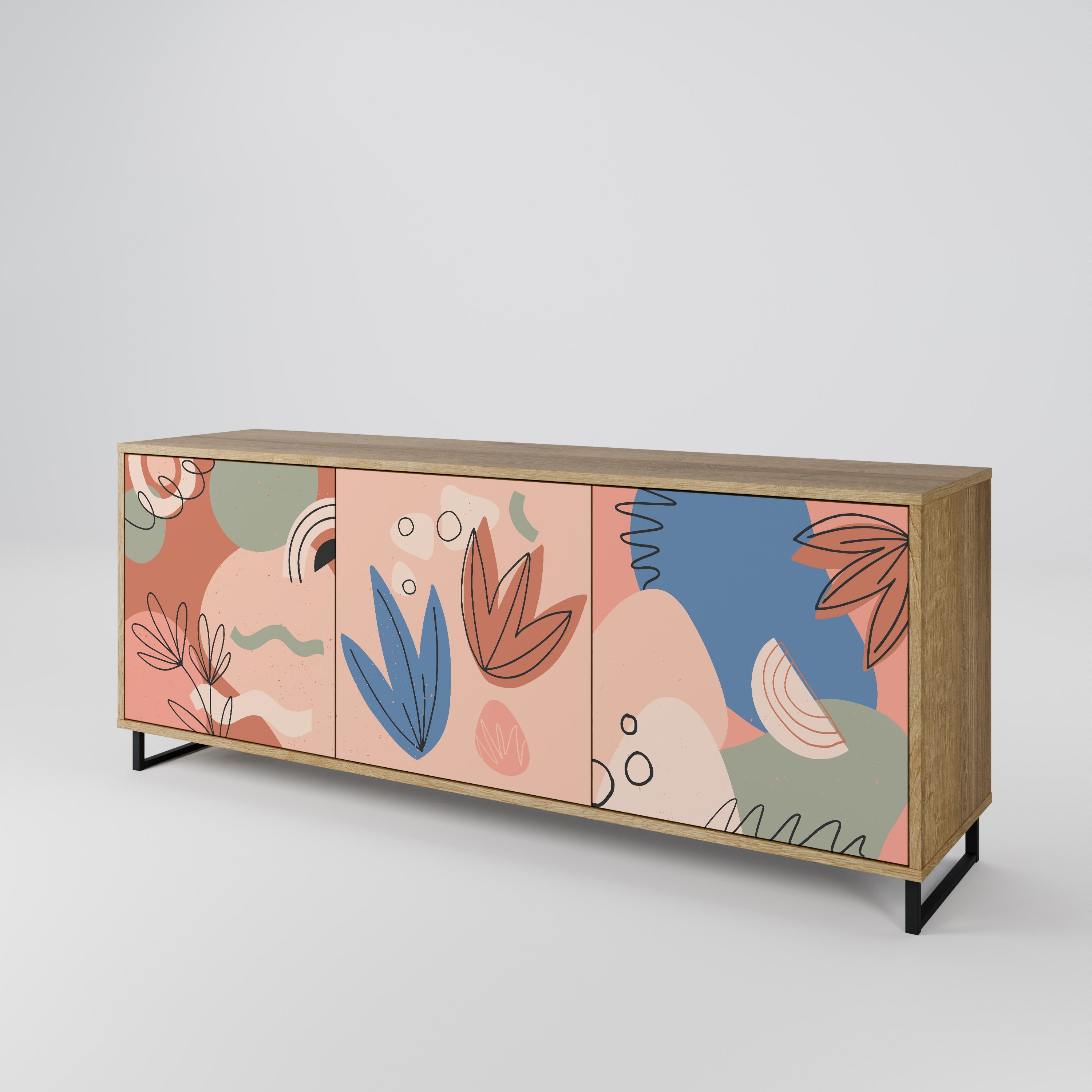 PASTEL DESTINY 3-Door Sideboard