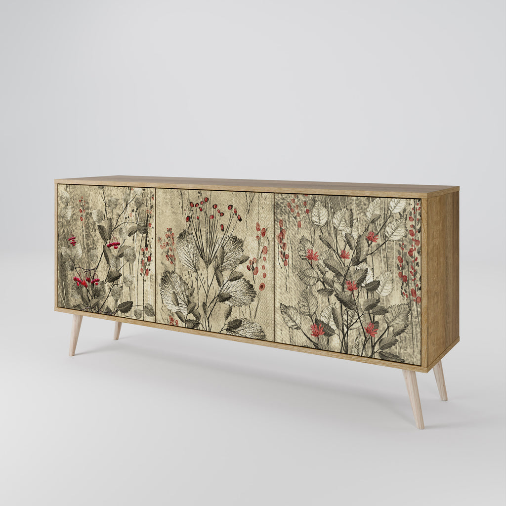 HERBAL GRACE 3-Door Sideboard