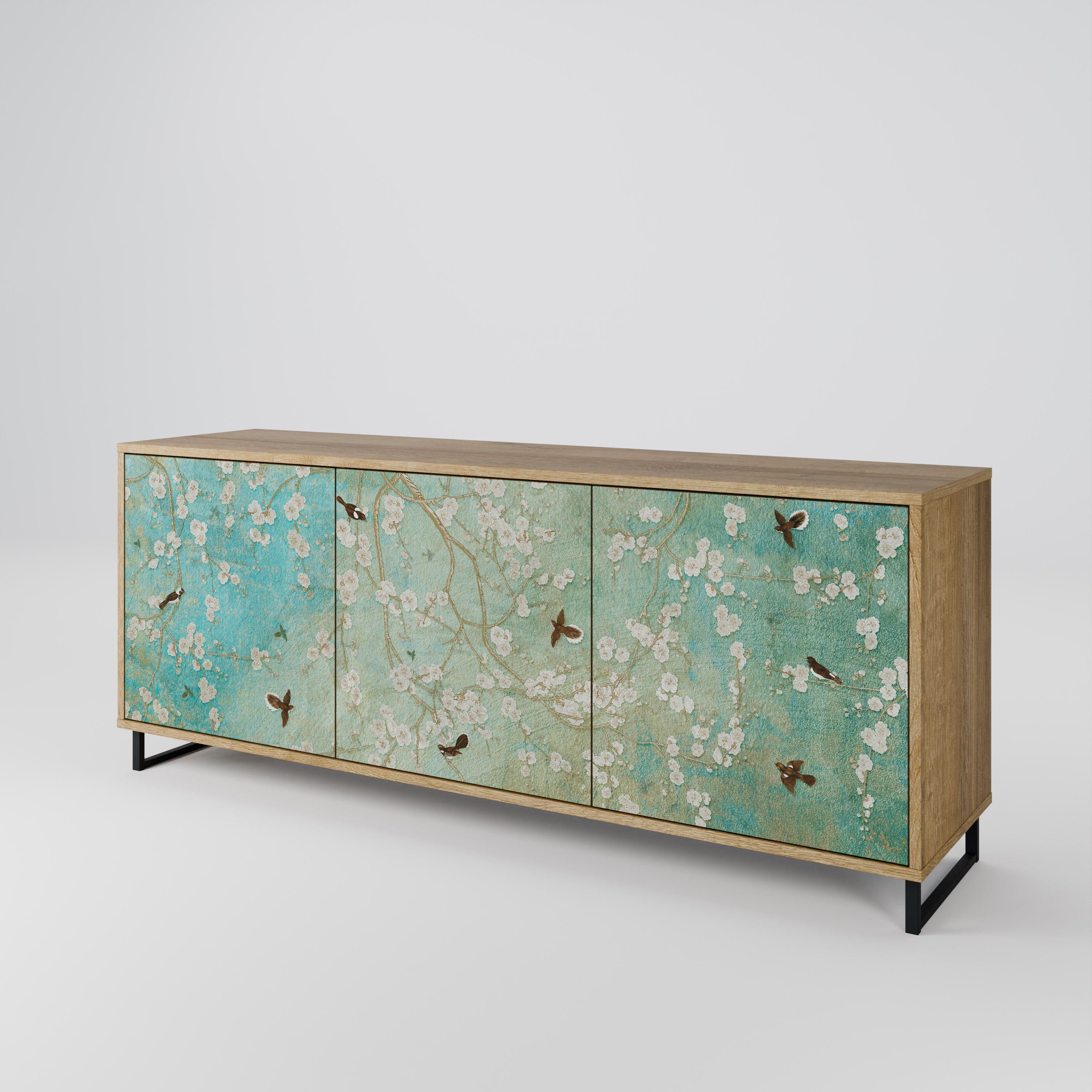 BLOOMING CHARM 3-Door Sideboard