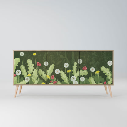 DANDELION AMUSE 3-Door Sideboard in Oak Effect