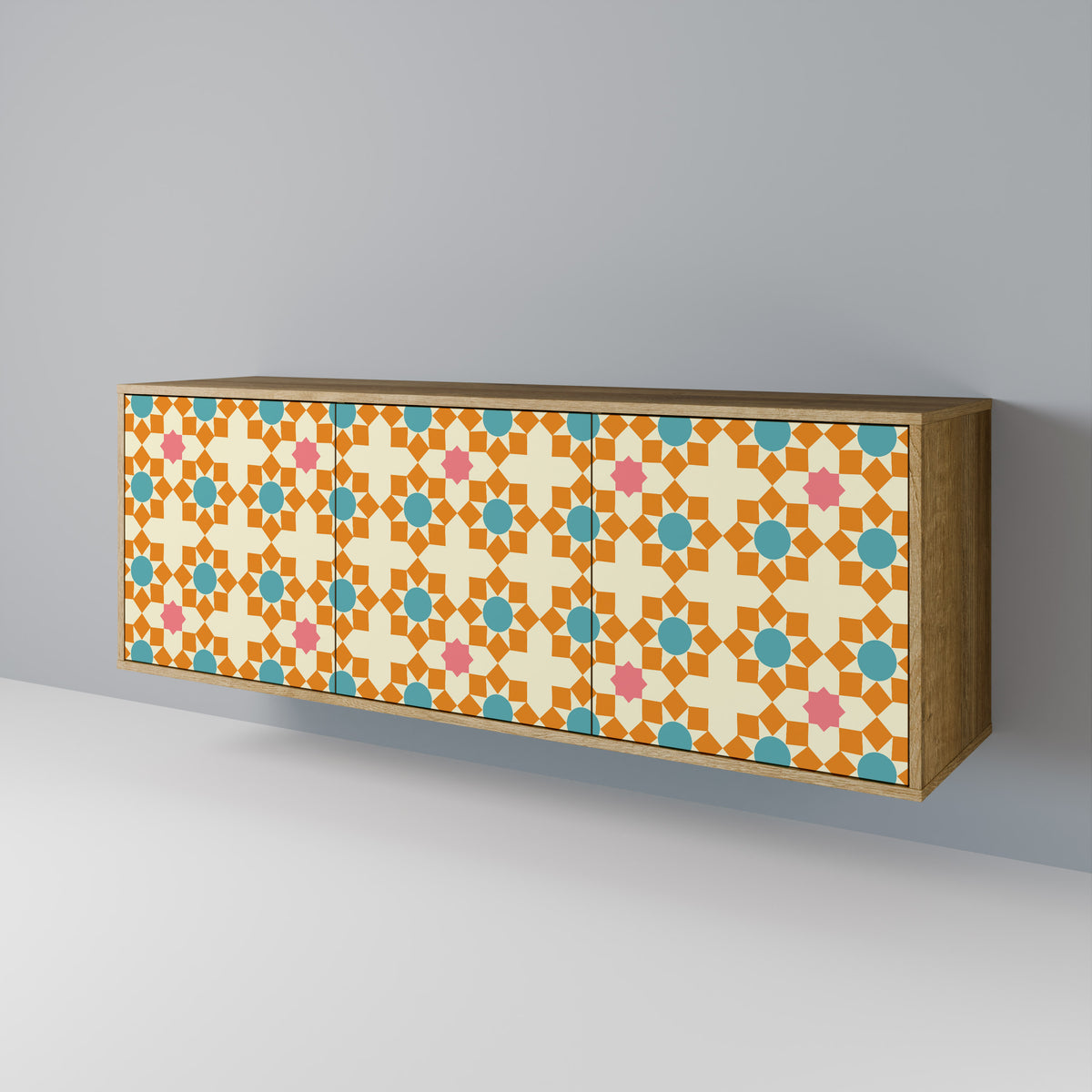 FLORAL DECOR 3-türiges Sideboard