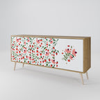 FLOWERS AND STRAWBERRIES 3-Door Sideboard