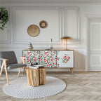 FLOWERS AND STRAWBERRIES 3-Door Sideboard