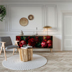 DAHLIAS AND POMEGRANATES 3-Door Sideboard