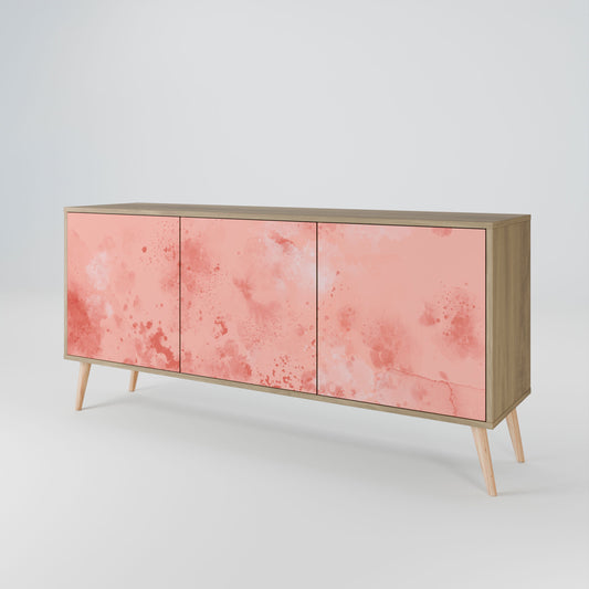 Credenza CRANE DANCE a 3 ante in effetto rovere