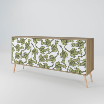 Credenza SEEDLING SONGBIRD a 3 ante in effetto rovere