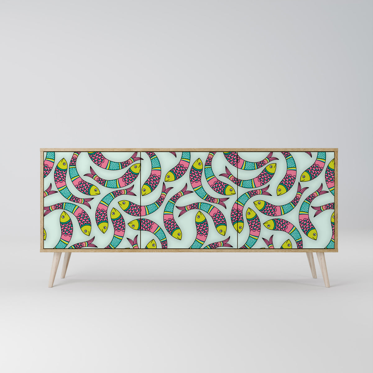 INDIAN FISH 3-türiges Sideboard