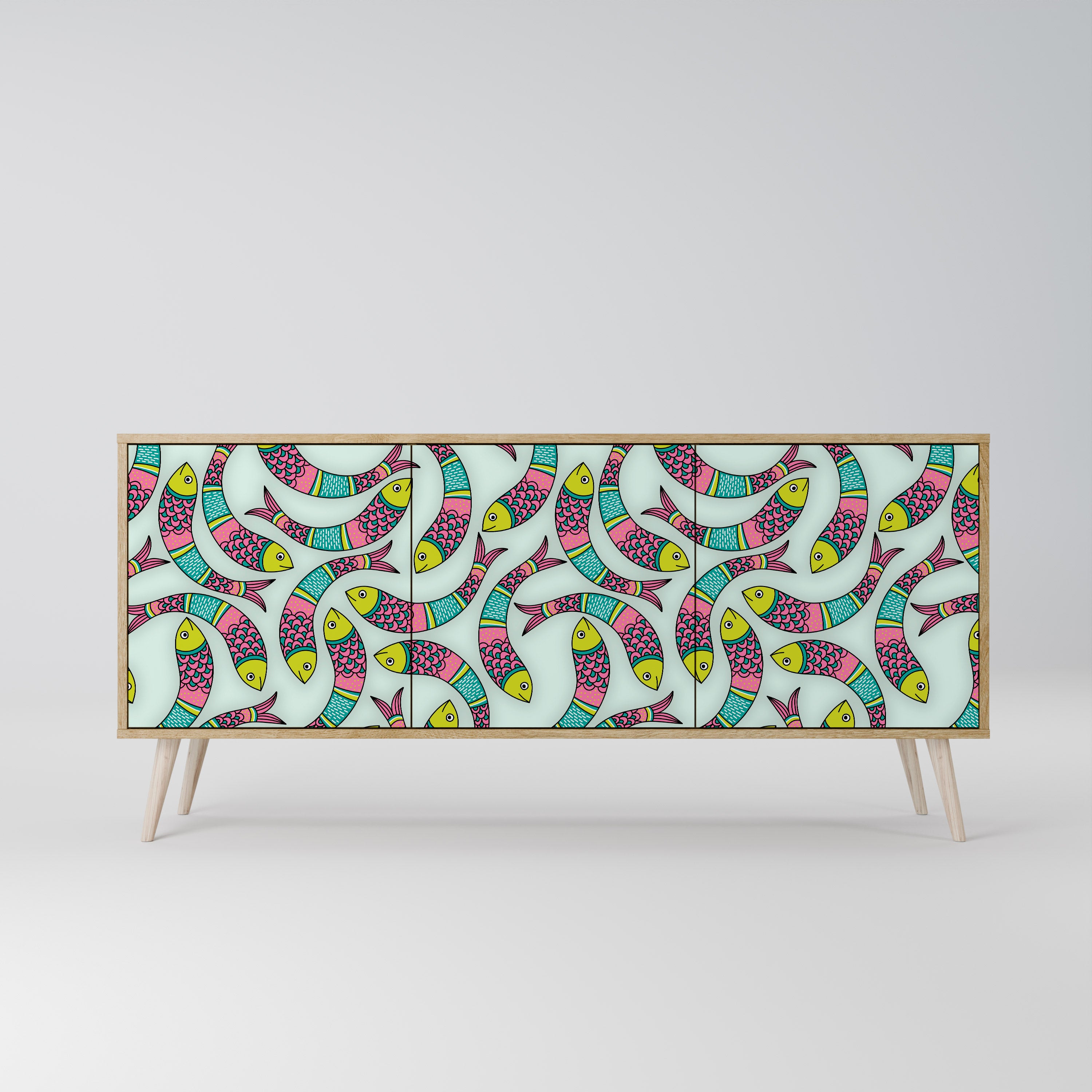 INDIAN FISH 3-Door Sideboard