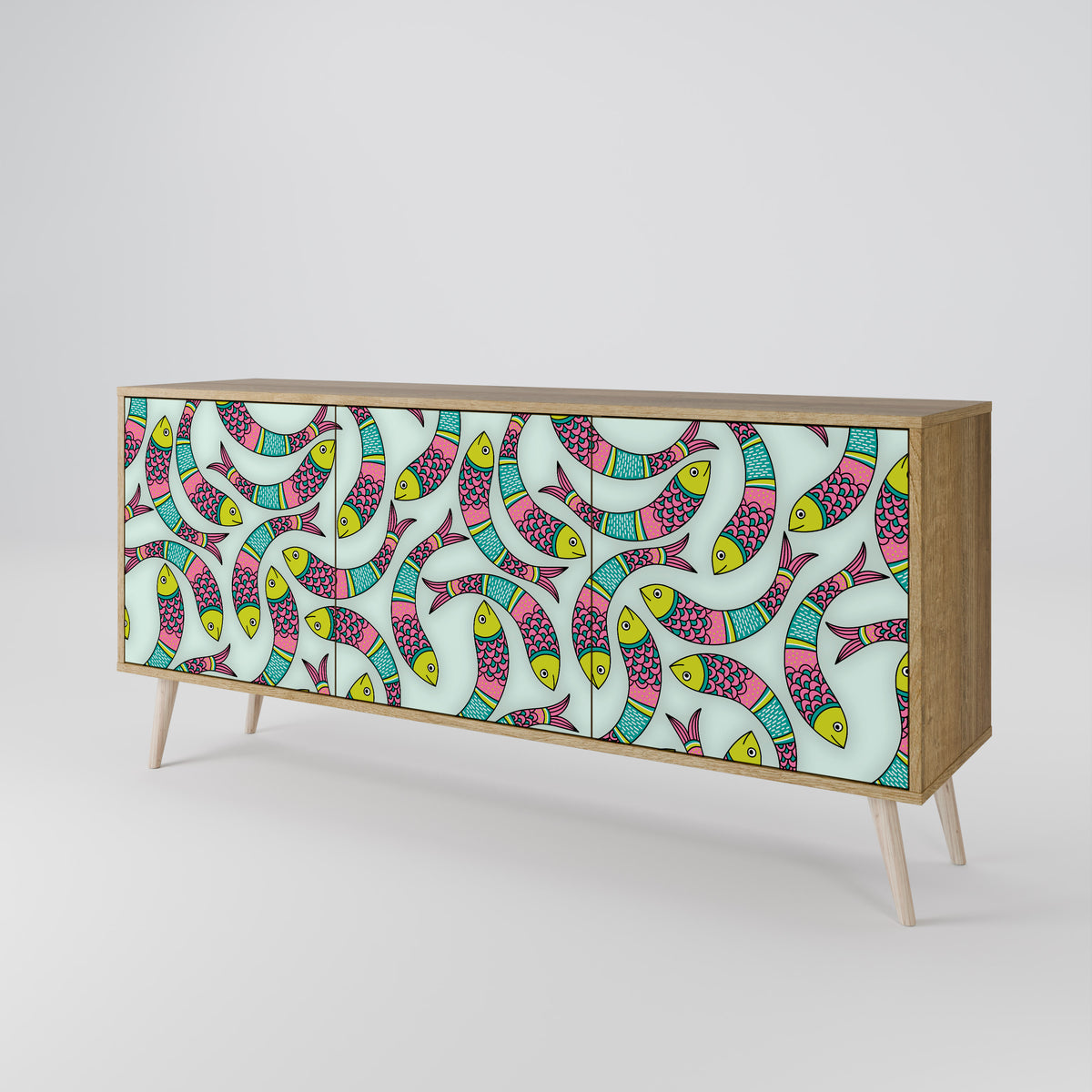 INDIAN FISH 3-türiges Sideboard