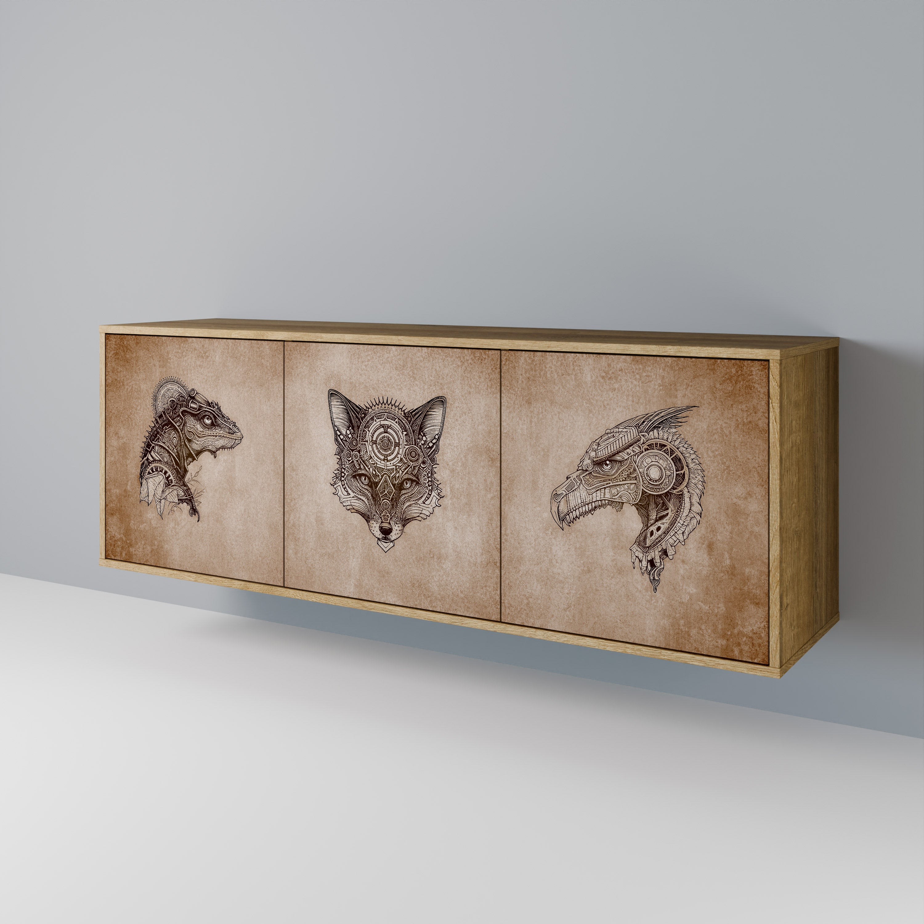 STEAMPUNK CLAN 3-Door Sideboard
