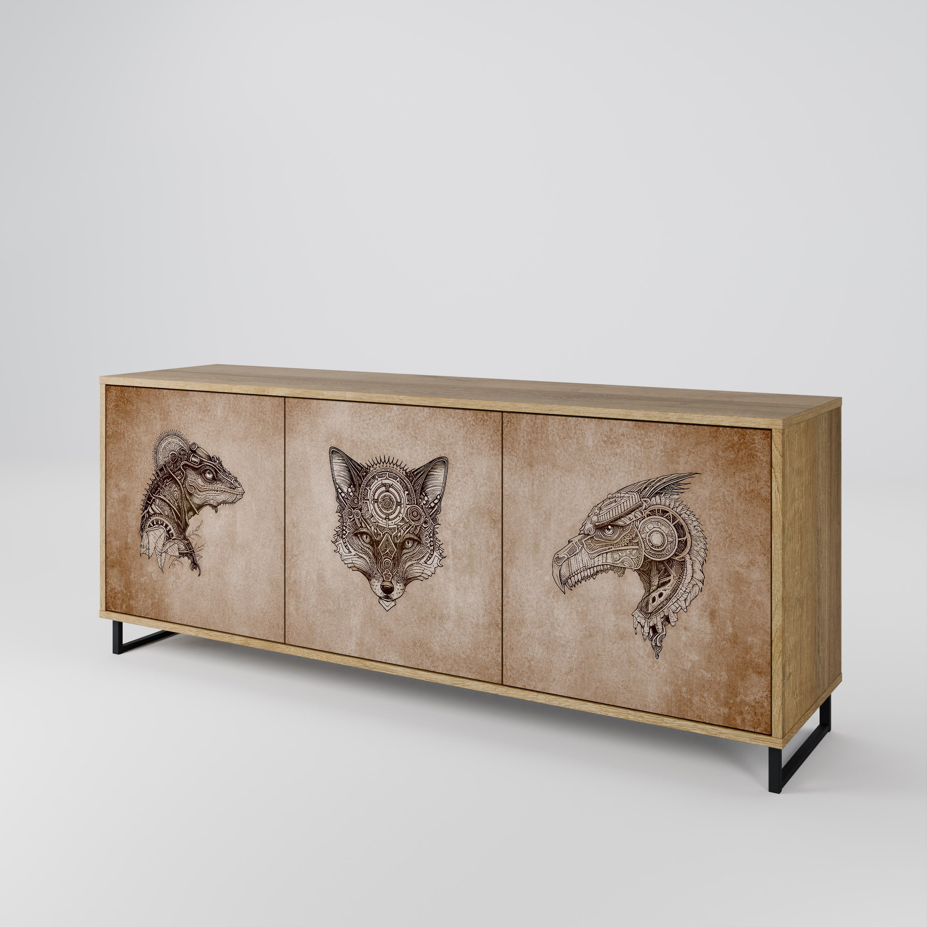STEAMPUNK CLAN 3-Door Sideboard