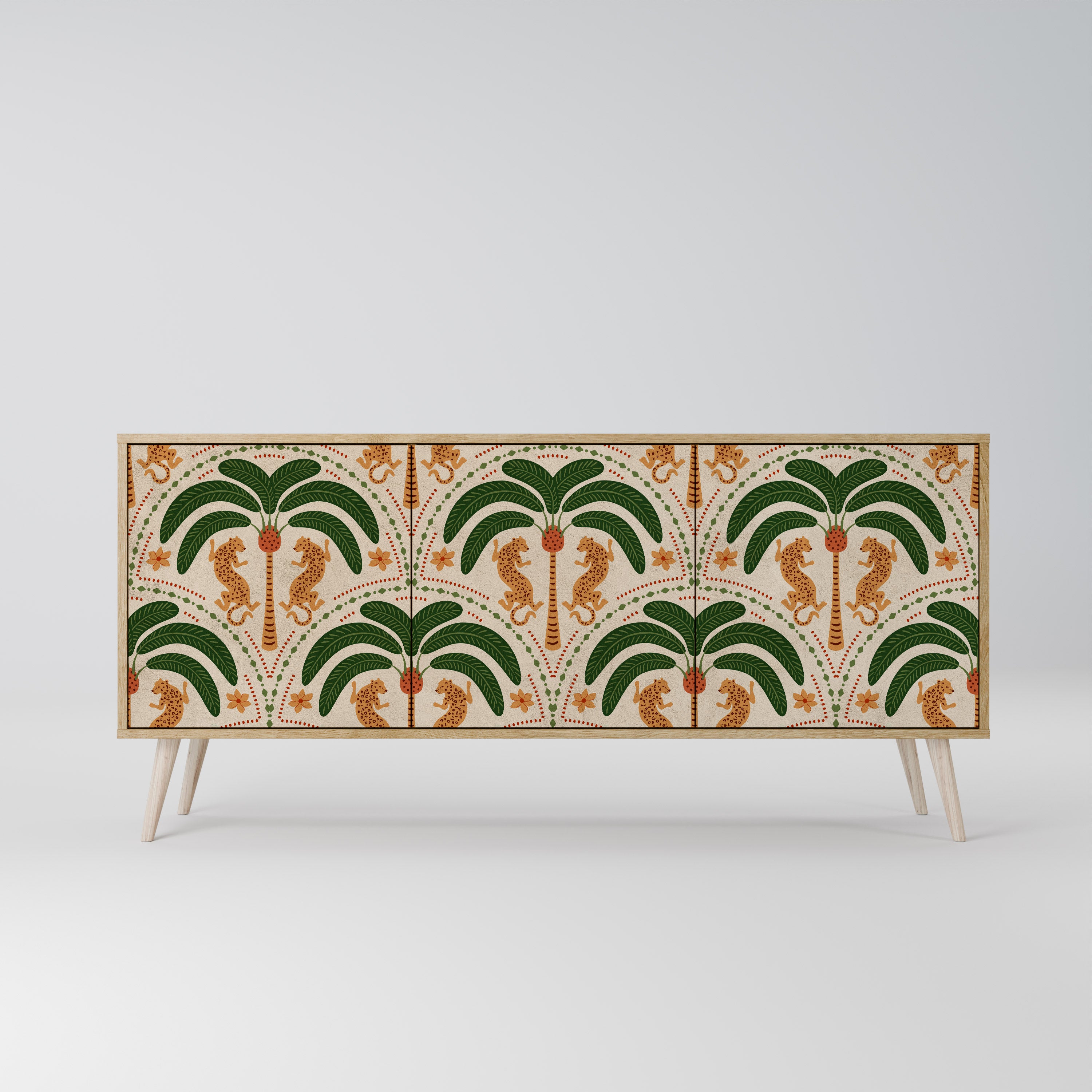 DANCING PREDATORS 3-Door Sideboard