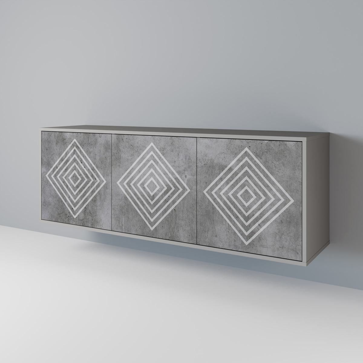 POLYGONAL ARTISTRY 3-türiges Sideboard