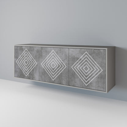 POLYGONAL ARTISTRY 3-türiges Sideboard