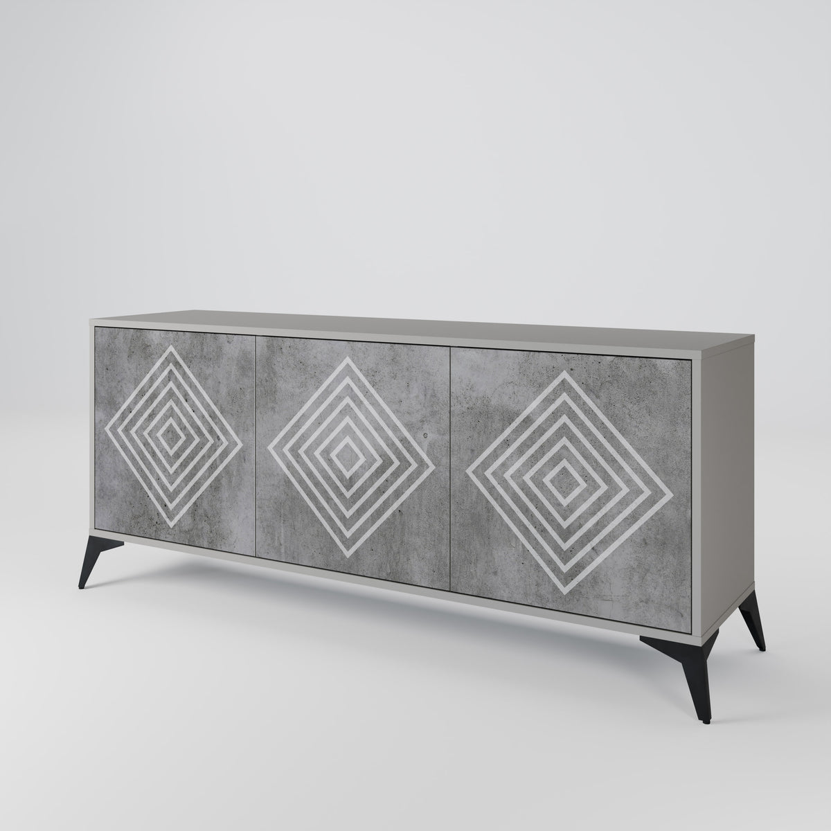 POLYGONAL ARTISTRY Aparador de 3 Portas