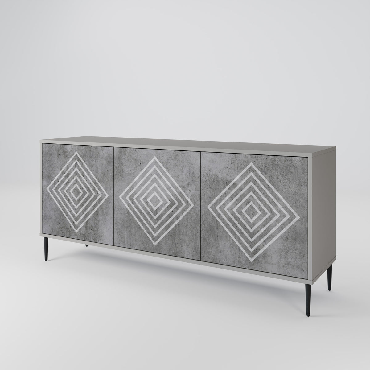 POLYGONAL ARTISTRY Aparador de 3 Portas