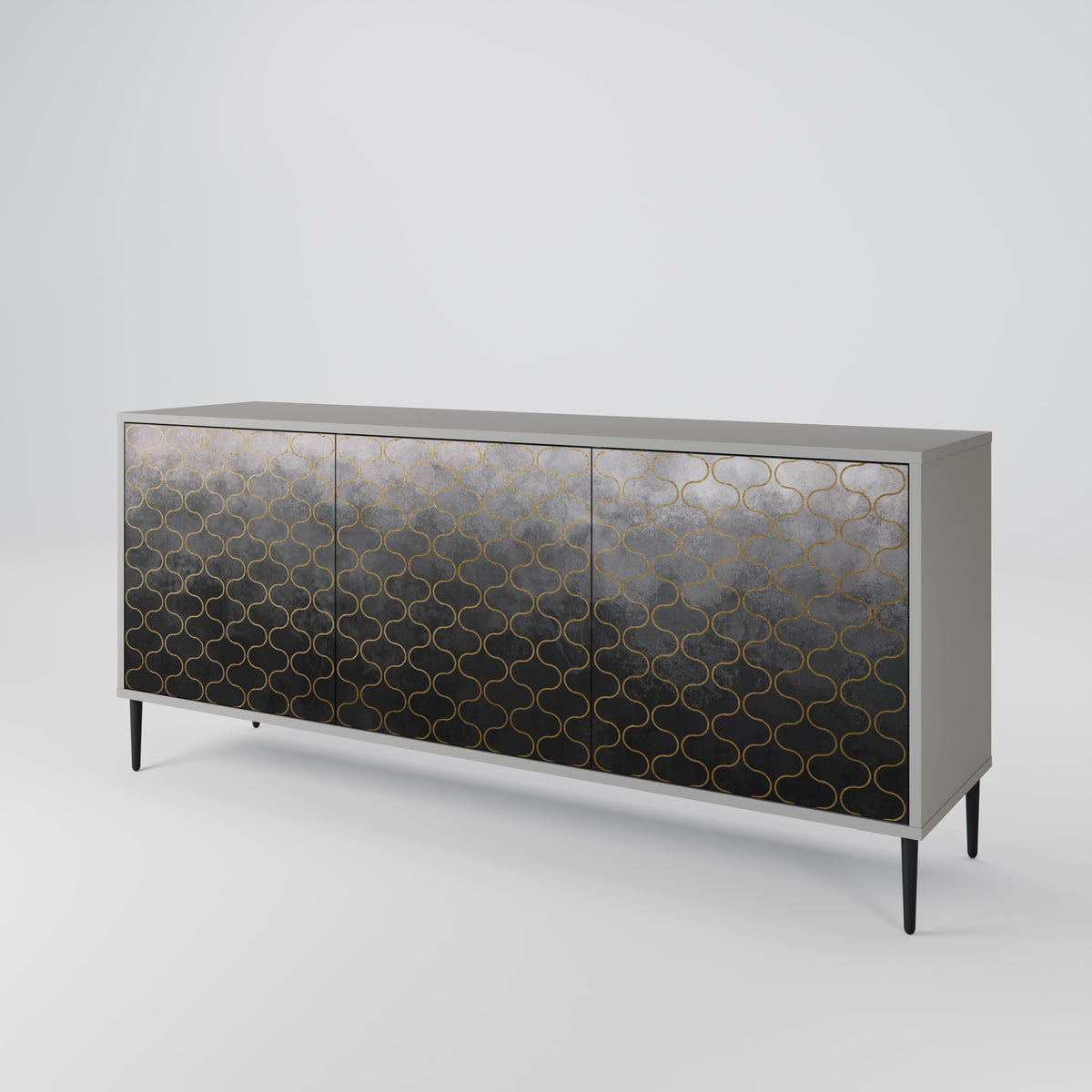 TESSELATED GRAYISH Aparador de 3 Portas