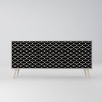 TESSELATED BLACKNESS 3-Door Sideboard