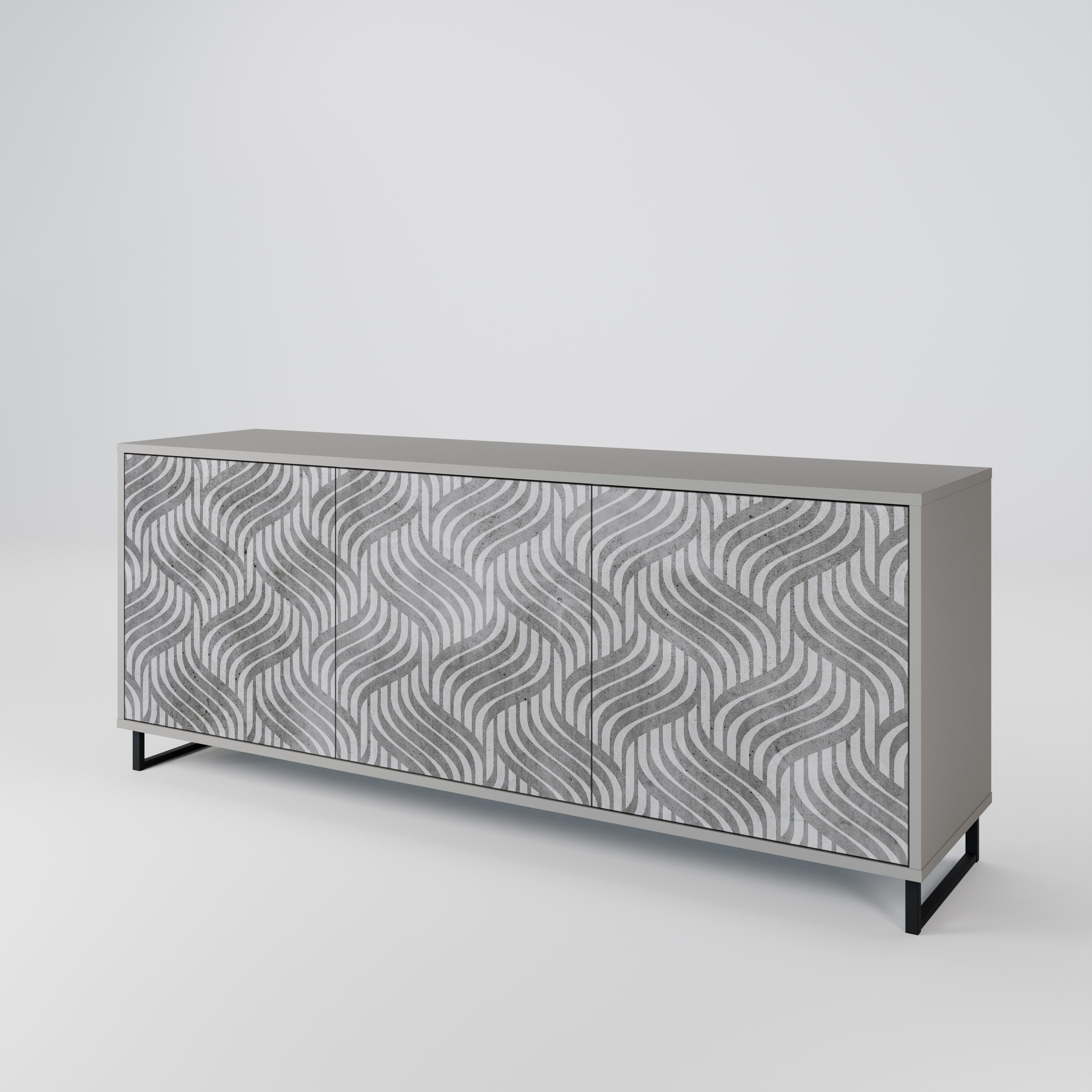 CONCRETE MOVEMENT 3-türiges Sideboard