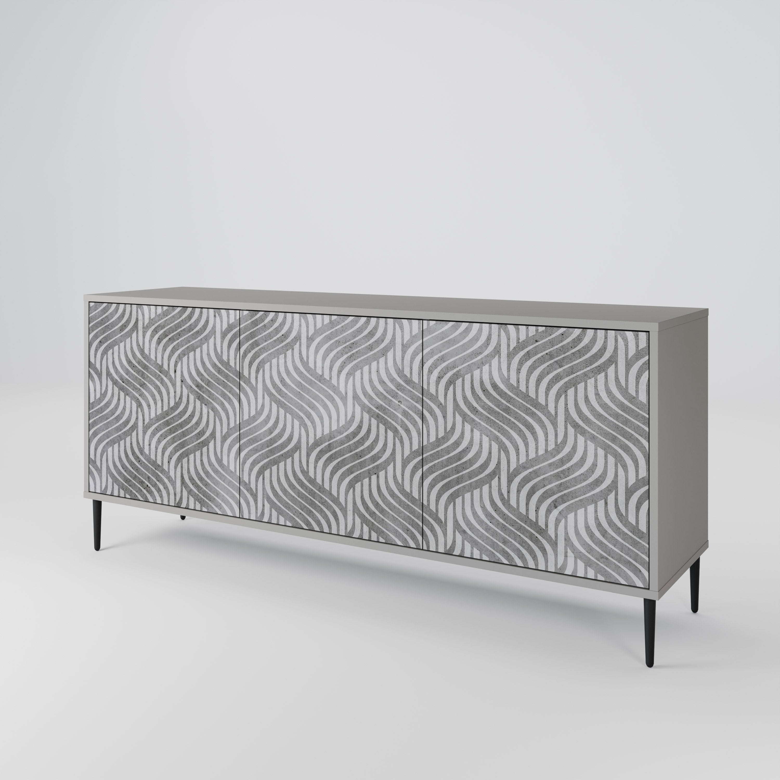 CONCRETE MOVEMENT 3-türiges Sideboard