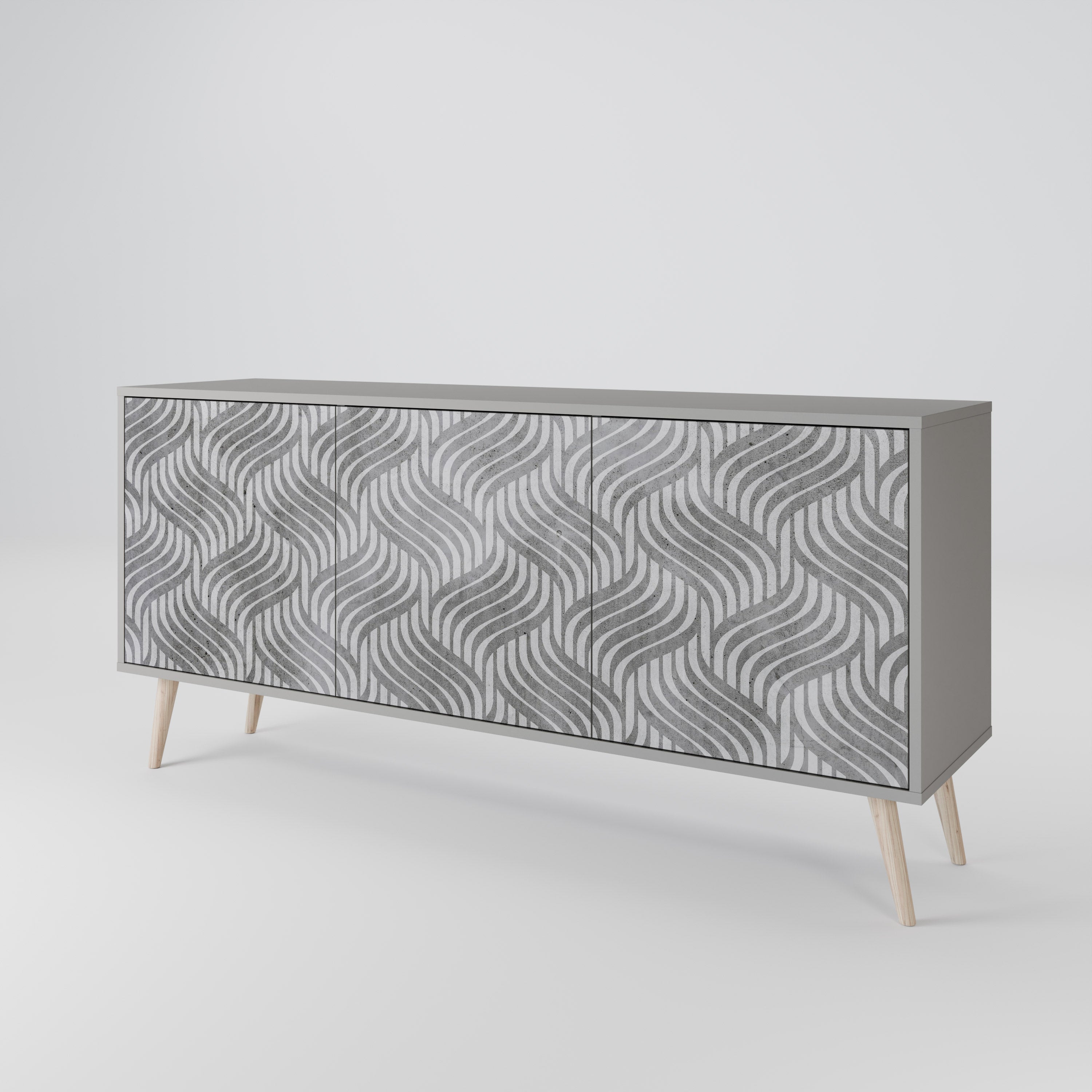 CONCRETE MOVEMENT 3-türiges Sideboard