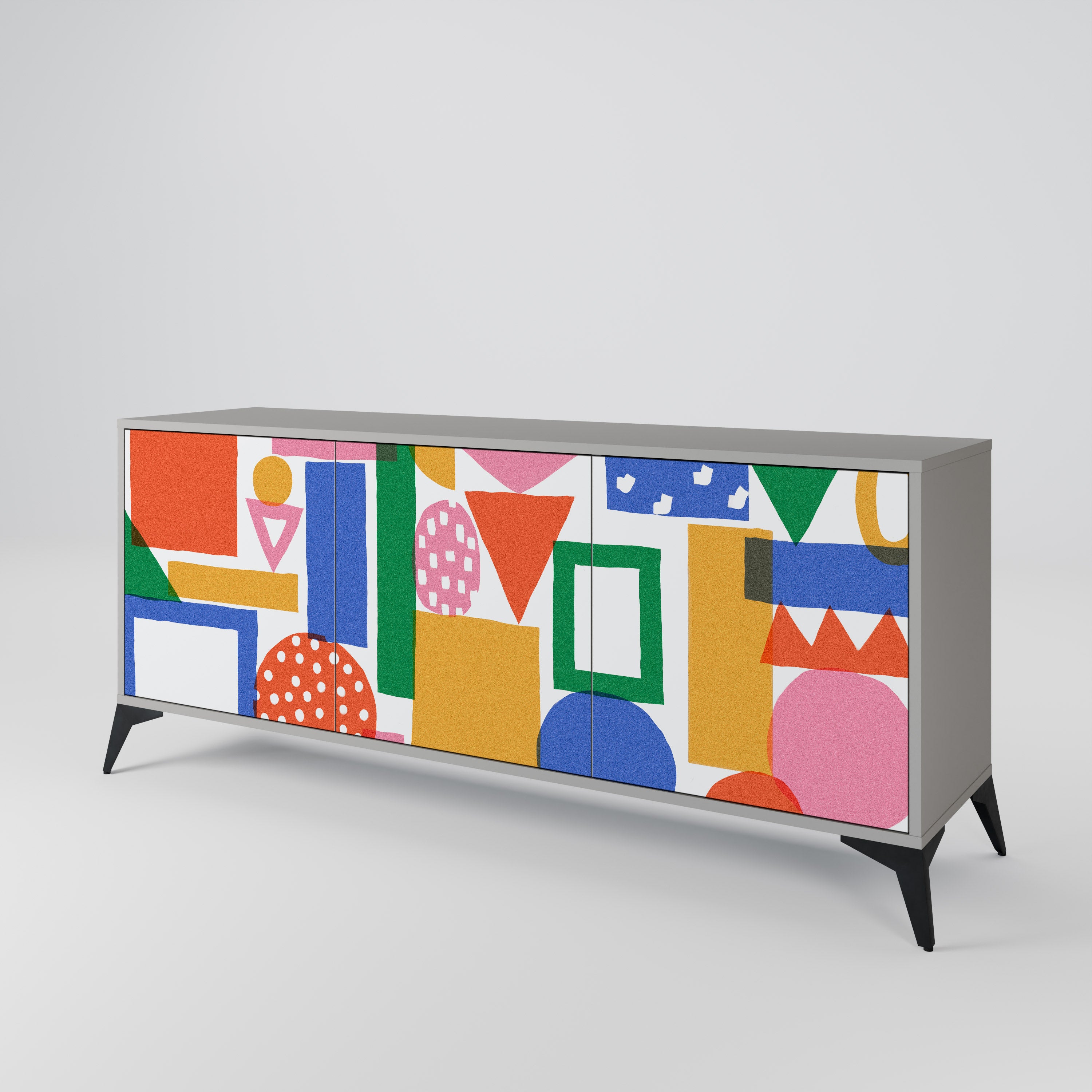 GEOMETRIC GLIMMER 3-türiges Sideboard