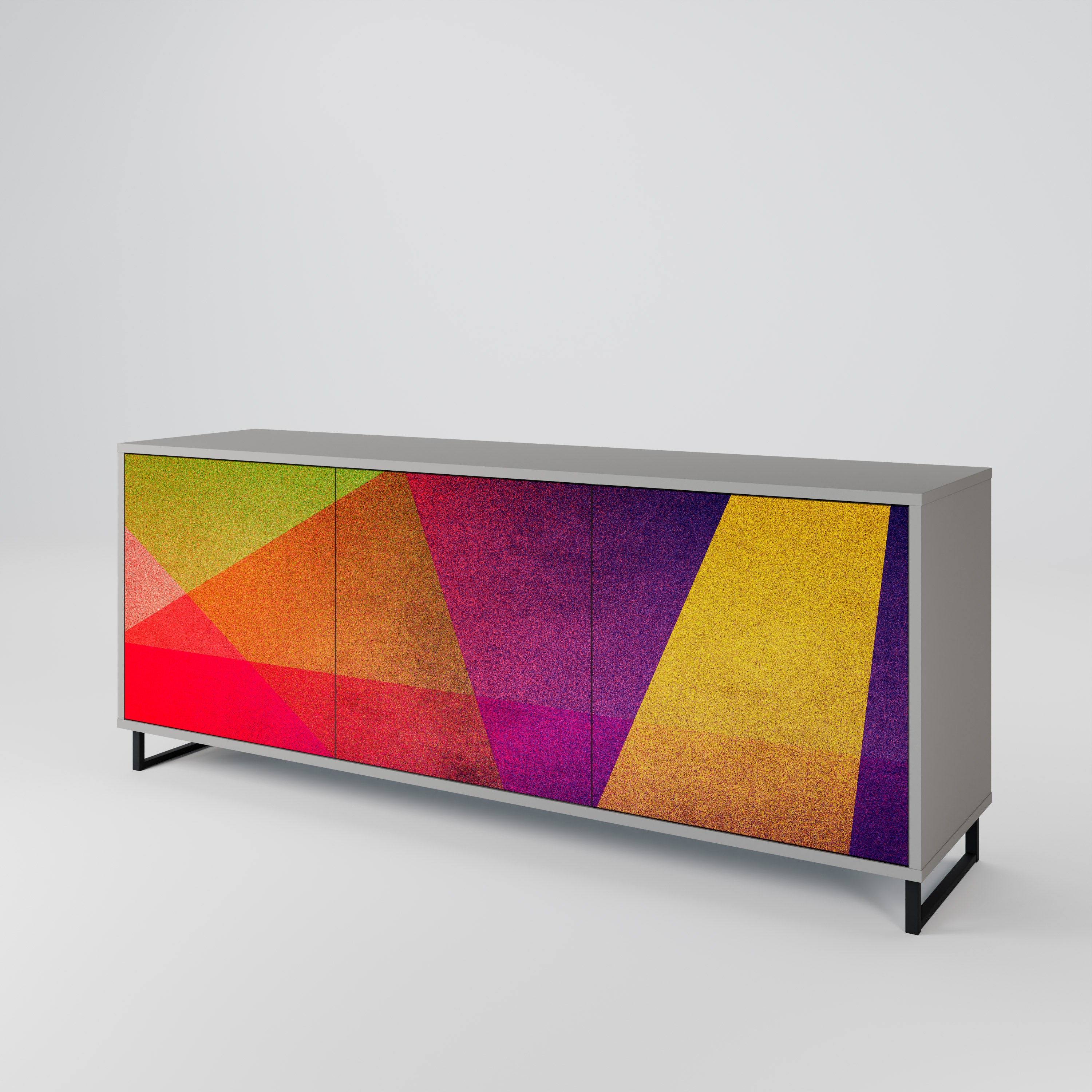 VIVID GEOMETRY 3-türiges Sideboard