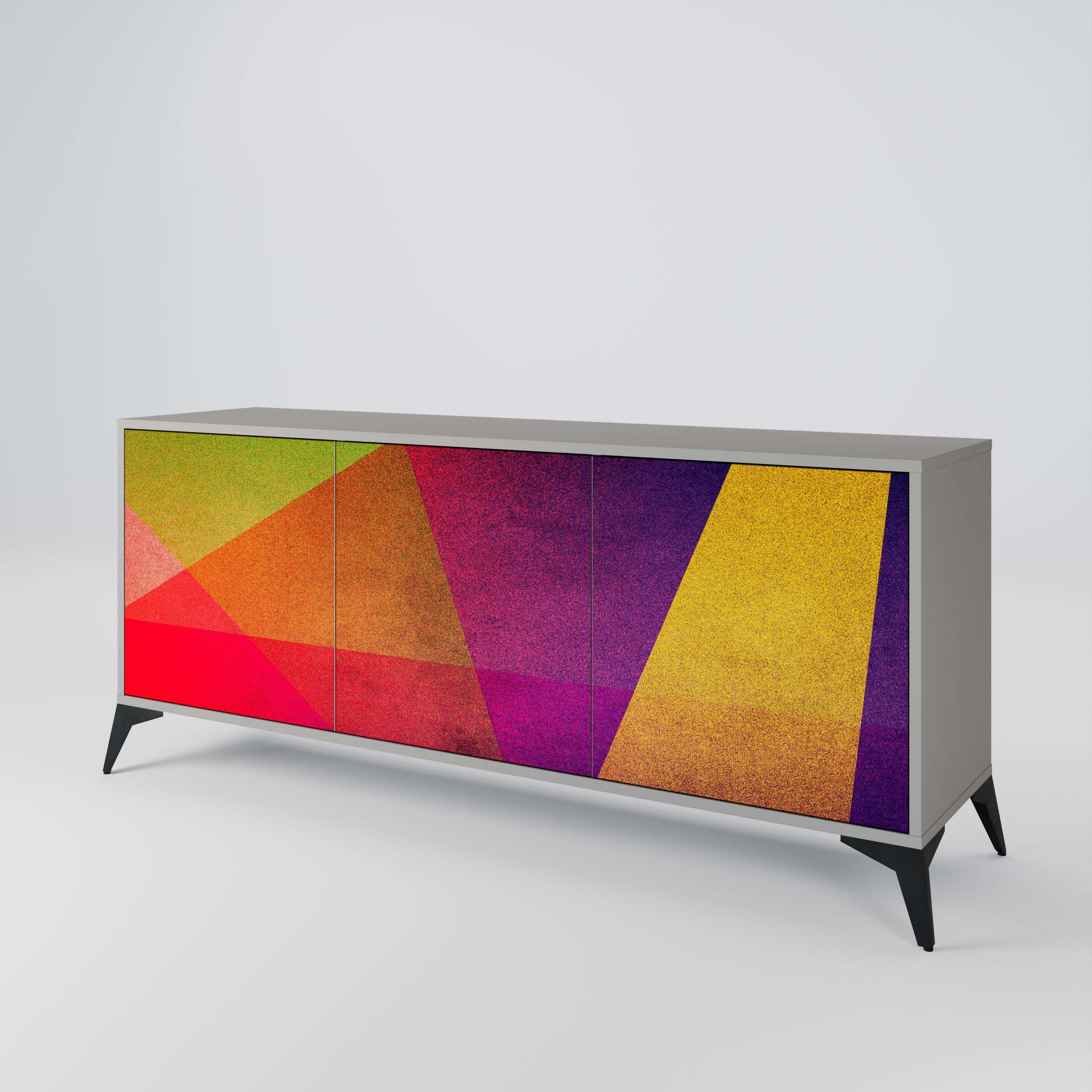 VIVID GEOMETRY 3-türiges Sideboard