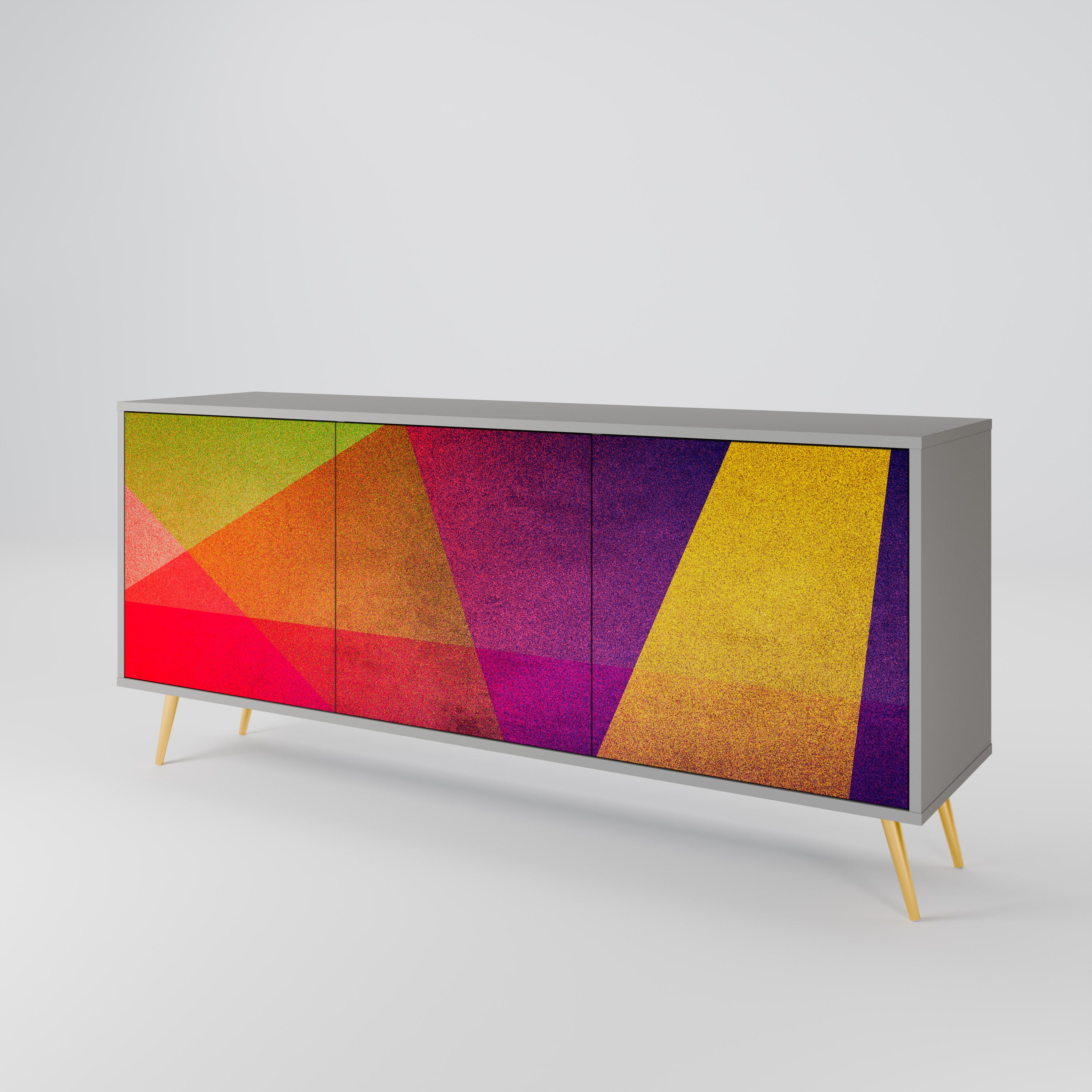 VIVID GEOMETRY 3-türiges Sideboard