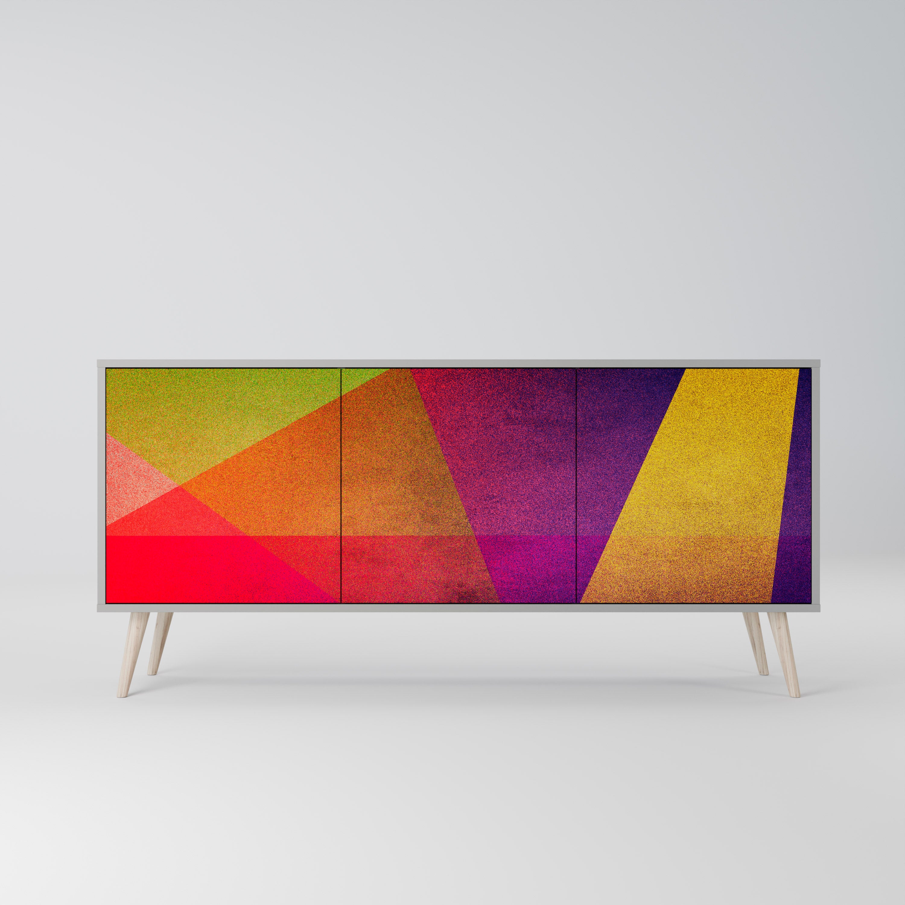 VIVID GEOMETRY 3-türiges Sideboard