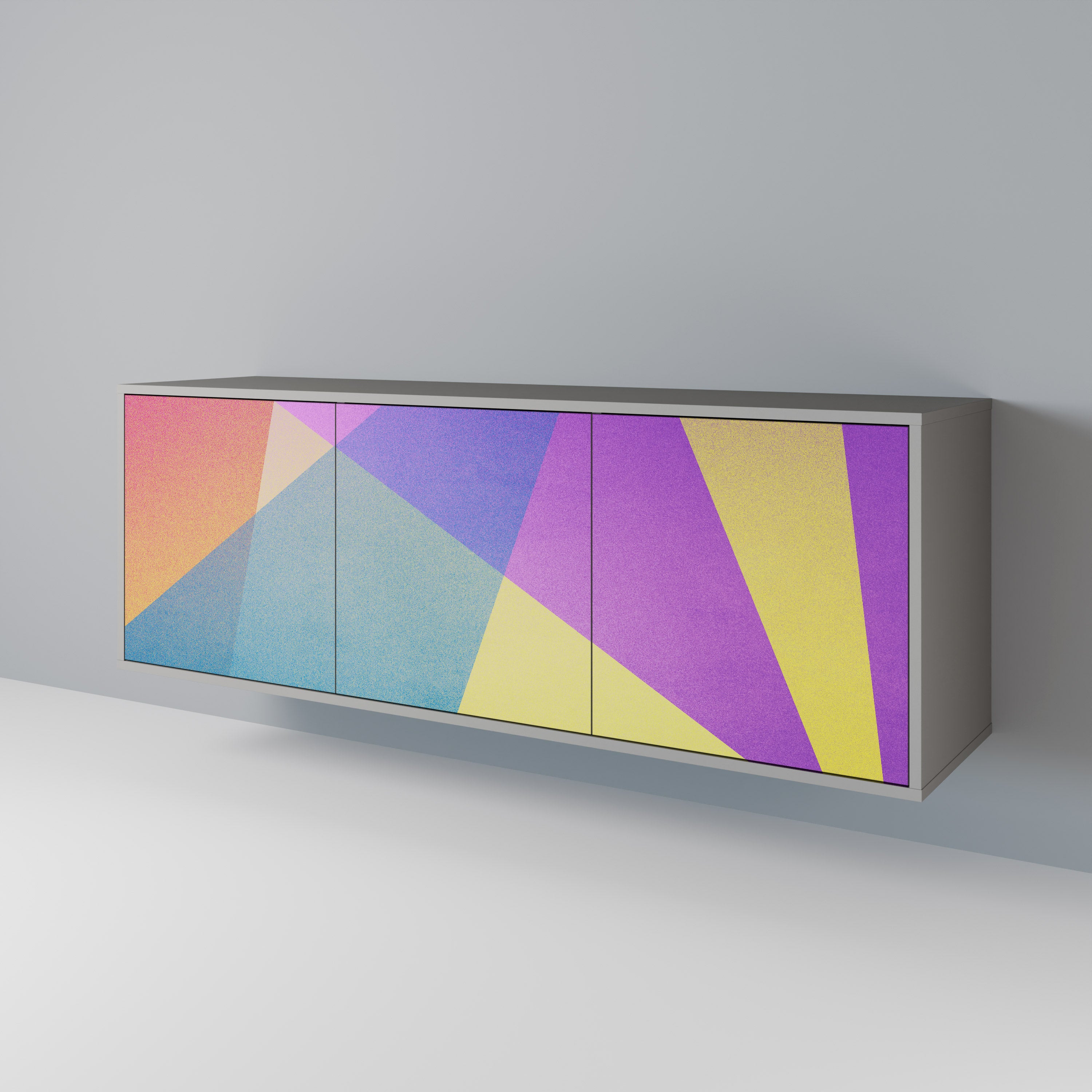 BRIGHT GEOMETRY 3-türiges Sideboard