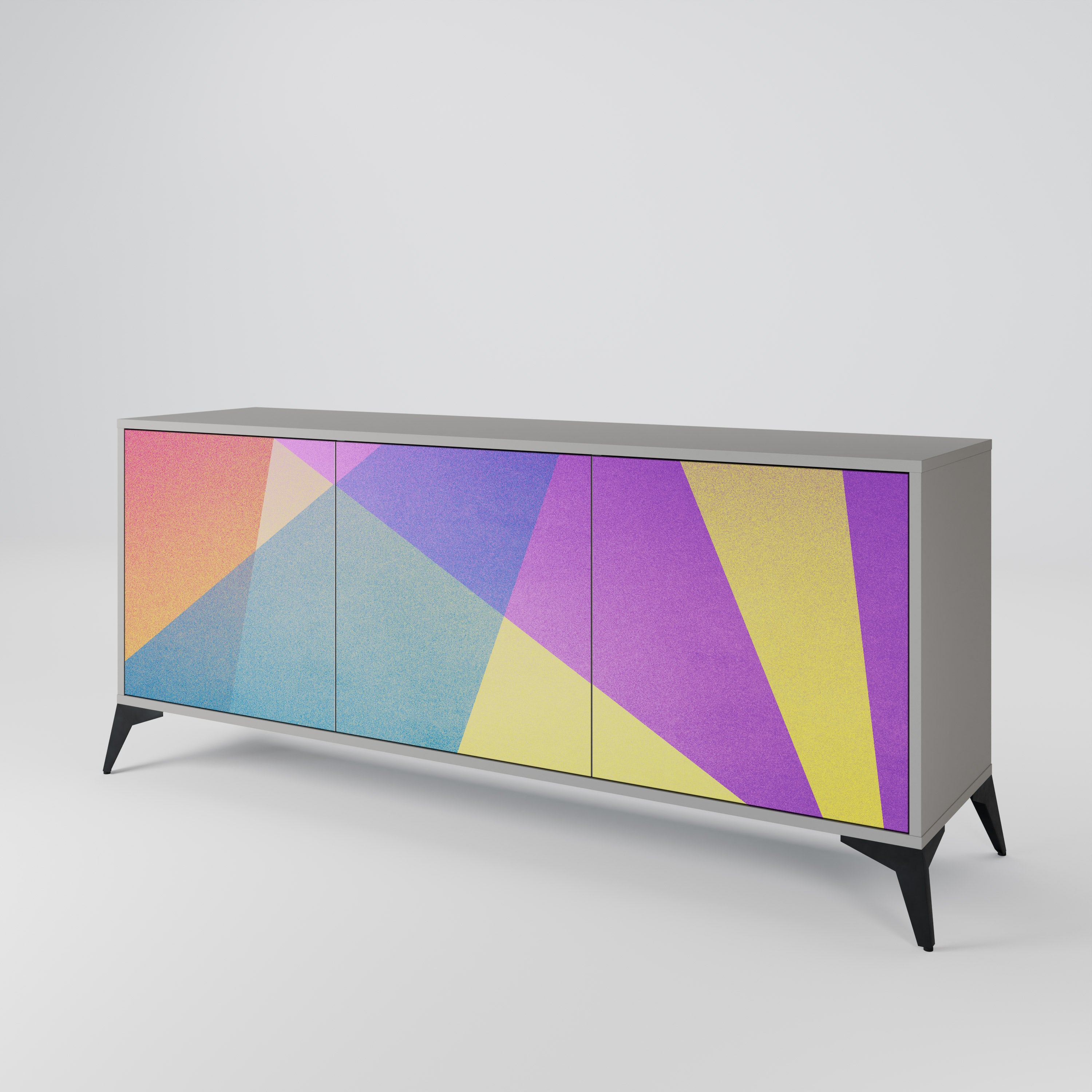 BRIGHT GEOMETRY 3-türiges Sideboard