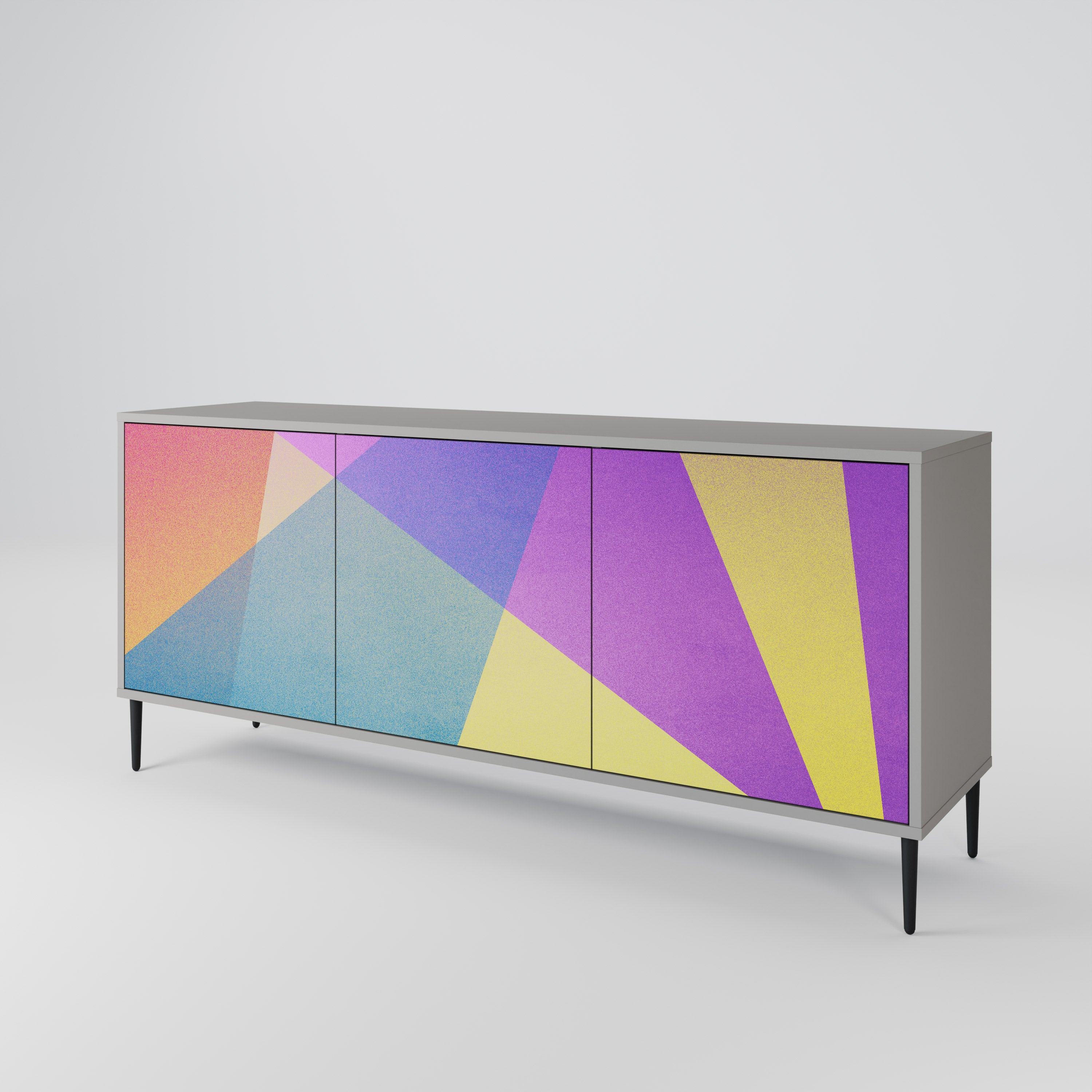 BRIGHT GEOMETRY 3-türiges Sideboard