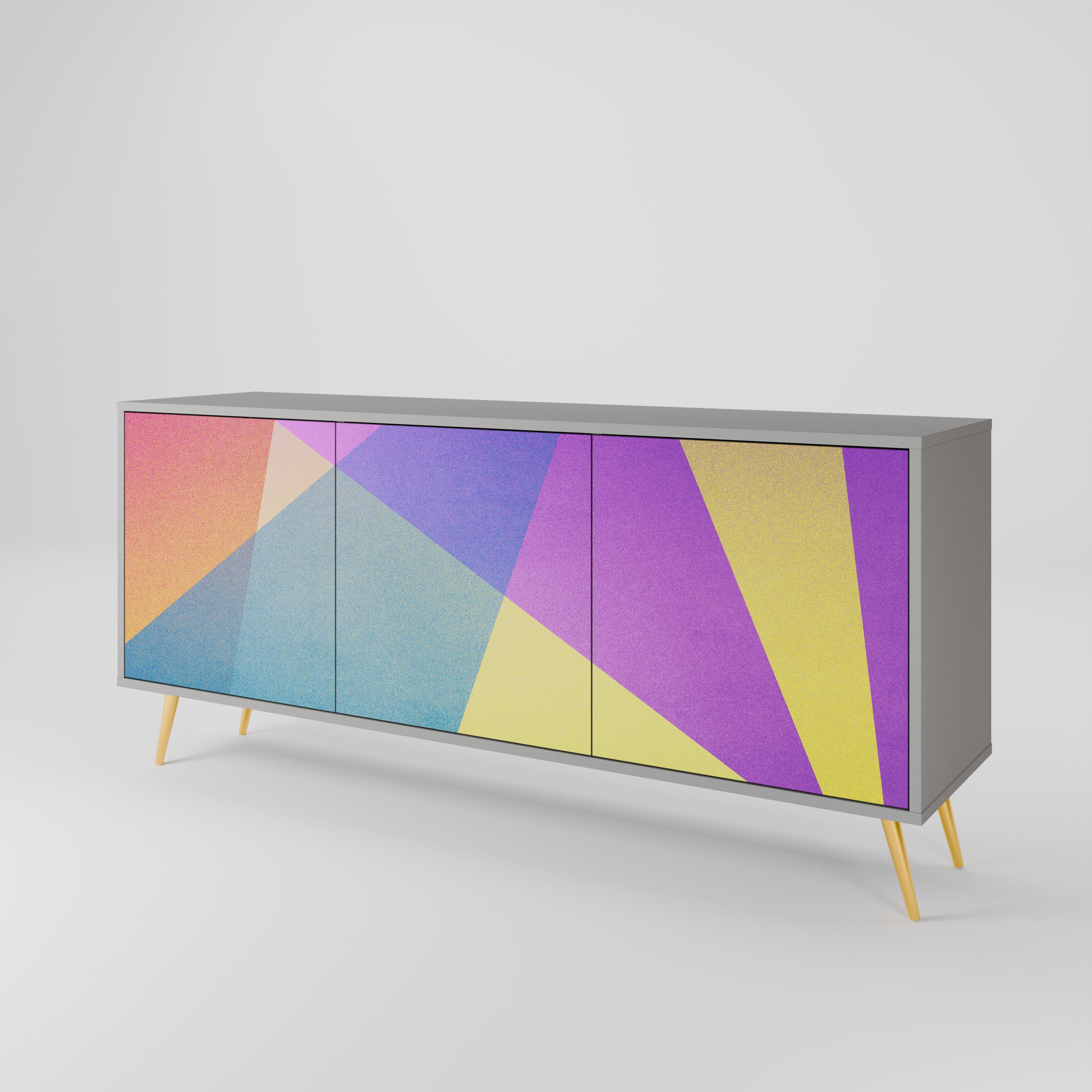 BRIGHT GEOMETRY 3-türiges Sideboard